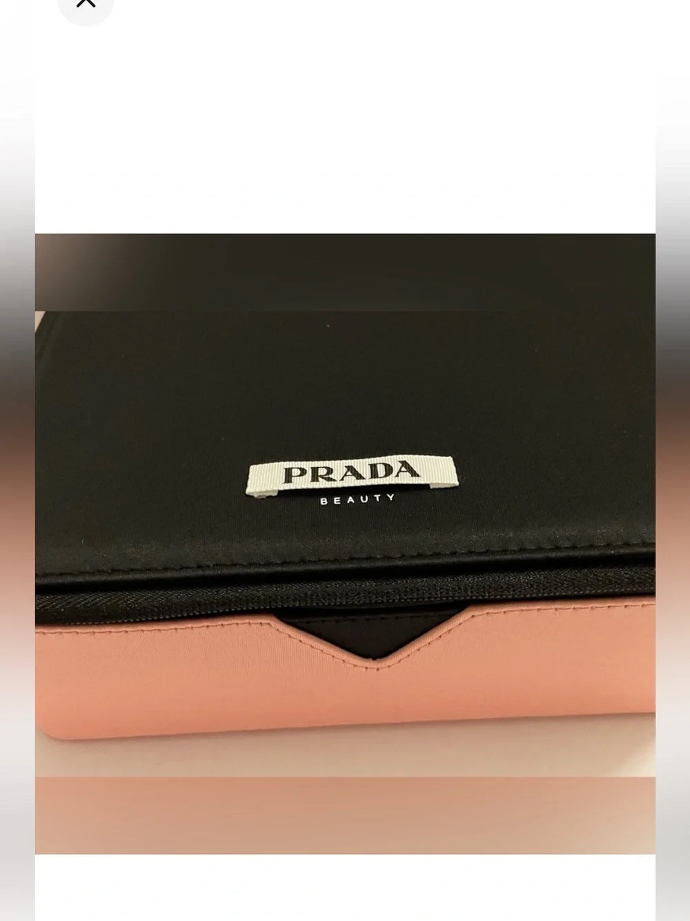 Prada Pink and Black Makeup Case with beauty bundle